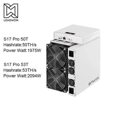 82dB Antminer S17 Pro 50T 53T перекупное с двойным вентилятором цилиндра