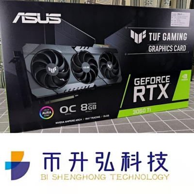 чернота 290W ASUS TUF GeForce RTX 3060TI OC 8GB 8pin 1665-1695MHz