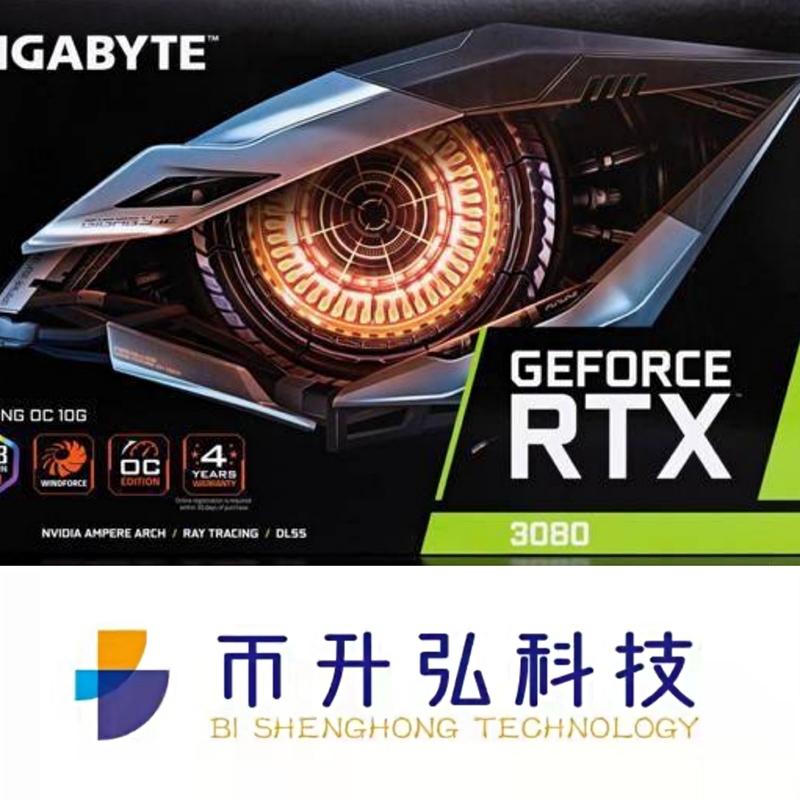 8704 ИГРА OC 10GB ГИГАБАЙТА GEFORCE RTX 3080 видеокарты 1800MHz снаряжения минирования CUDA